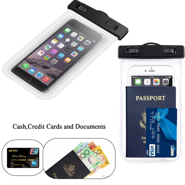 IPX8 Waterproof Case Underwater Transparent Cover - Touch Screen - M - Clear - Fonus A47 - Image 5