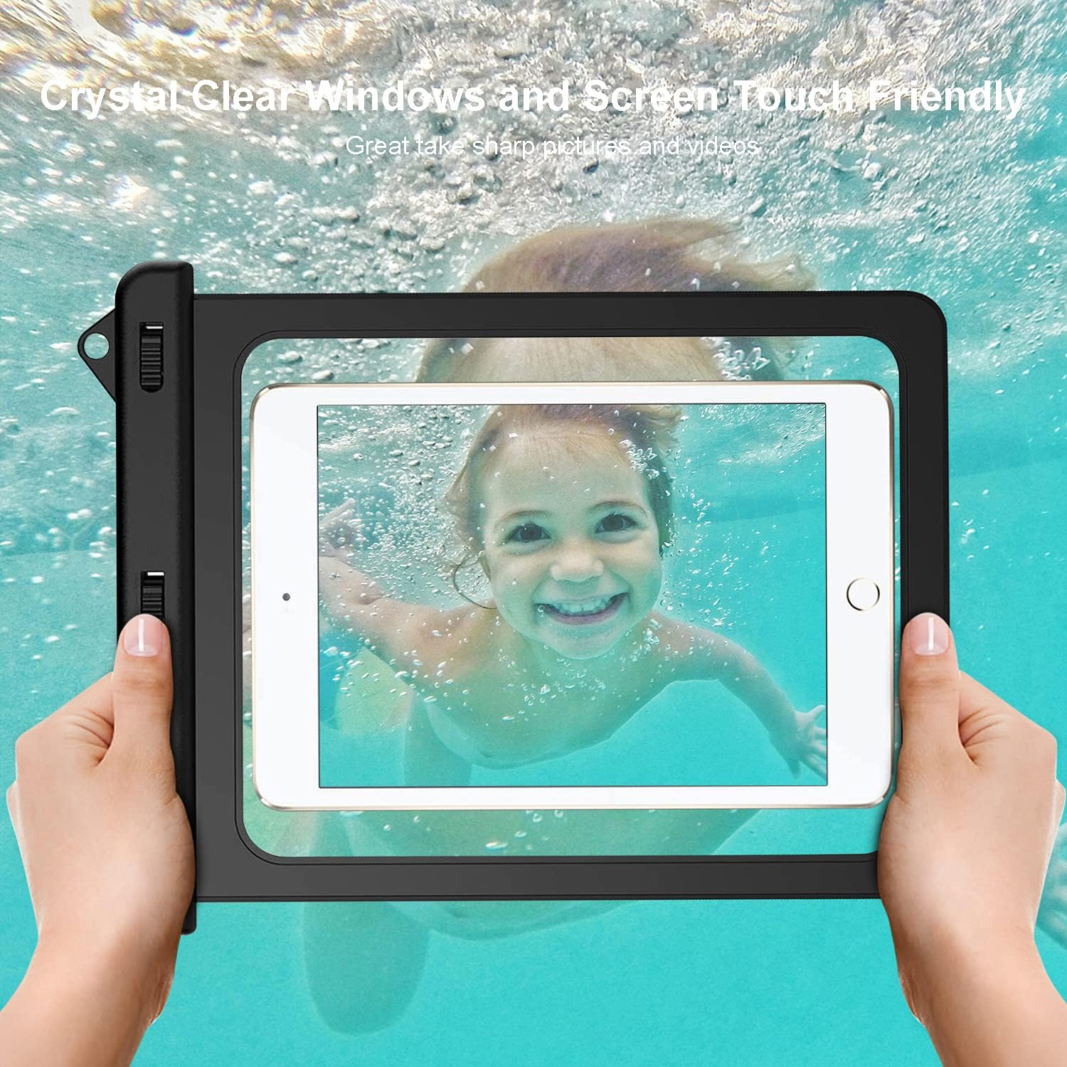 IPX8 Waterproof Case Underwater Transparent Cover - Touch Screen - L - Clear - Fonus B17 - Image 7