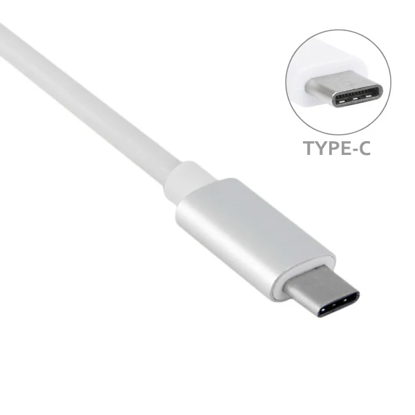 10ft USB-C Cable Charger Cord - TPE - White - Fonus D46 - Image 3