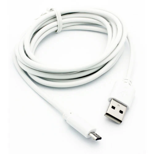 6ft Micro USB Cable Charger Cord - TPE - White - Selna B83 - Image 4