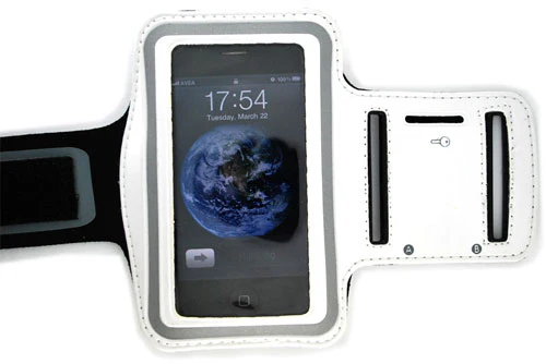 Sports Armband Gym Running Band Neoprene - White - M34 - Image 2
