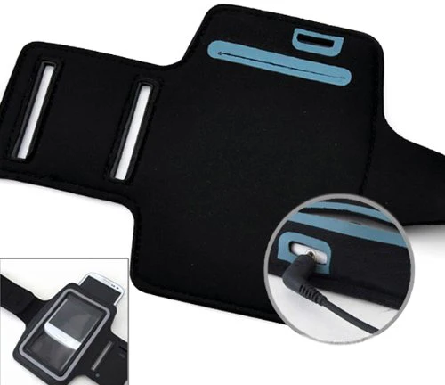 Sports Armband Gym Running Band Neoprene - White - Fonus D36 - Image 4