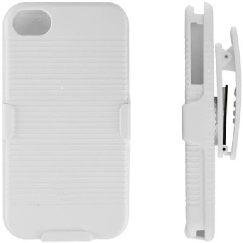 Case Holster Combo Swivel Belt Clip - Dropproof - Kickstand - White - Fonus S69