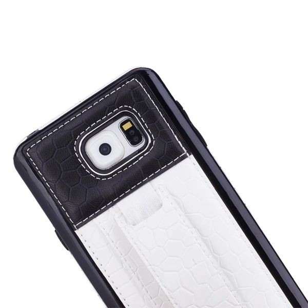 Leather Case Luxury Wallet Cover Credit Card ID Slot Stand - White - Selna N81 - Image 6