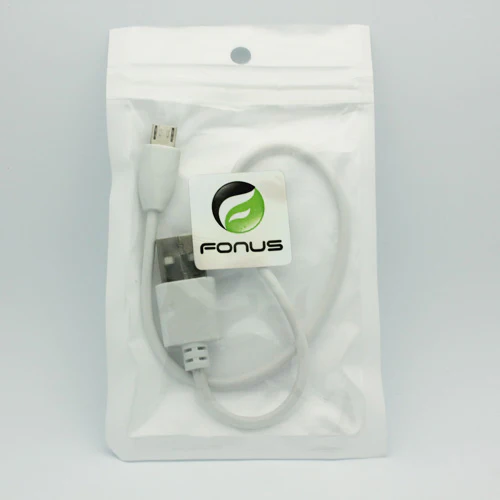 1ft Micro USB Cable Charger Cord - TPE - White - Fonus M91 - Image 3