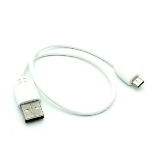 1ft Micro USB Cable Charger Cord - TPE - White - Fonus M91 - Image 5
