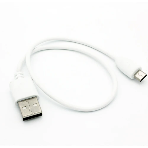 1ft Micro USB Cable Charger Cord - TPE - White - Fonus M91 - Image 6