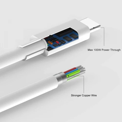 Type-C to USB-C Cable Short PD Fast Charge Cord Power Wire - Image 2