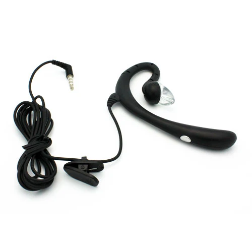 Behind The Ear Headphones Single Earphone with Microphone - Black - Fonus K57 - Image 2