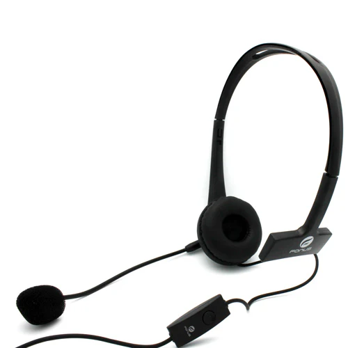 Over the Head Headphone Single Earphone 3.5mm - Boom Microphone - Black - Fonus M03 - Image 5