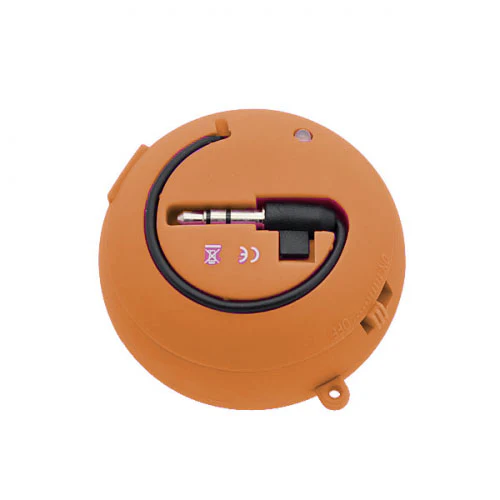 Multimedia Loud Speaker - Wired - MicroSD Player - Orange - Fonus F81 - Image 2