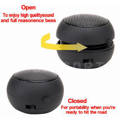 Multimedia Loud Speaker - Wired - MicroSD Player - Black - F52 - Image 5