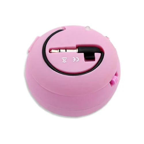 Multimedia Loud Speaker - Wired - MicroSD Player - Pink - Fonus F84 - Image 2