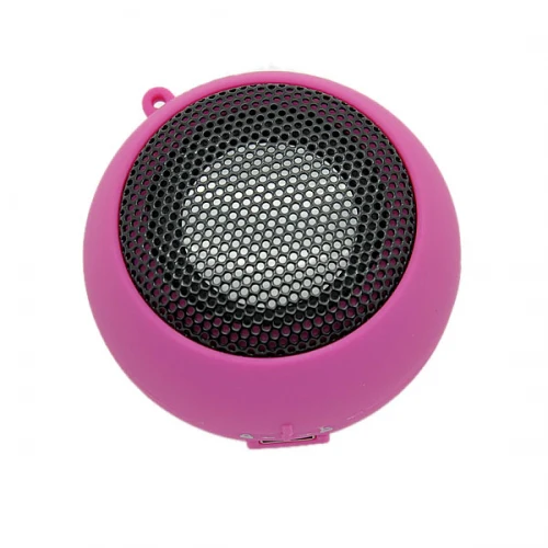 Multimedia Loud Speaker - Wired - MicroSD Player - Pink - Fonus F84 - Image 4