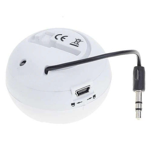 Multimedia Loud Speaker - Wired - MicroSD Player - White - S99 - Image 4