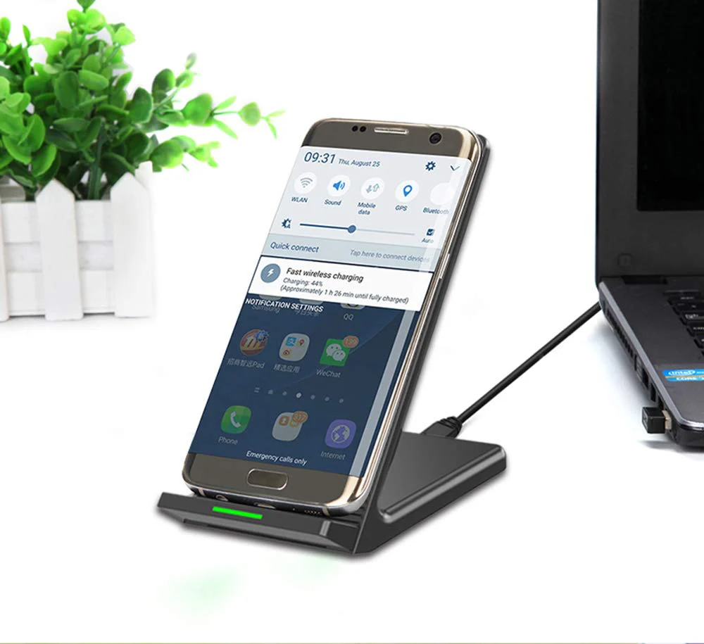 Wireless Charger 10W Fast Stand Detachable 2-Coils Charging Pad - ZDZ40 - Image 6