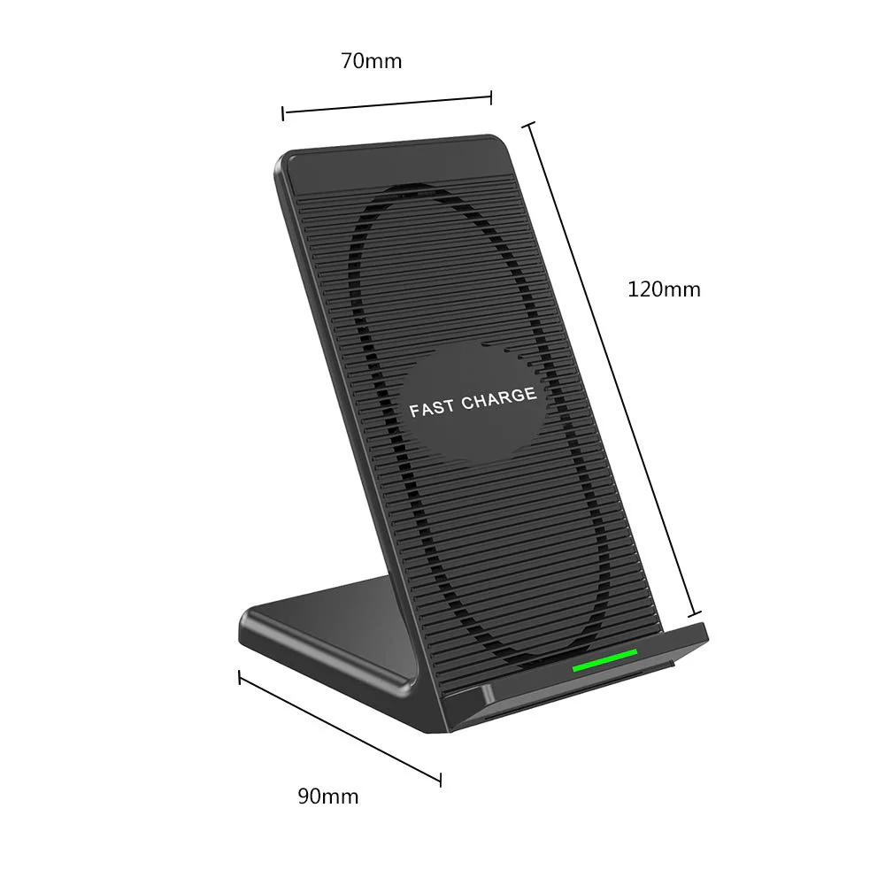 Wireless Charger 10W Fast Stand Detachable 2-Coils Charging Pad - ZDZ40 - Image 8