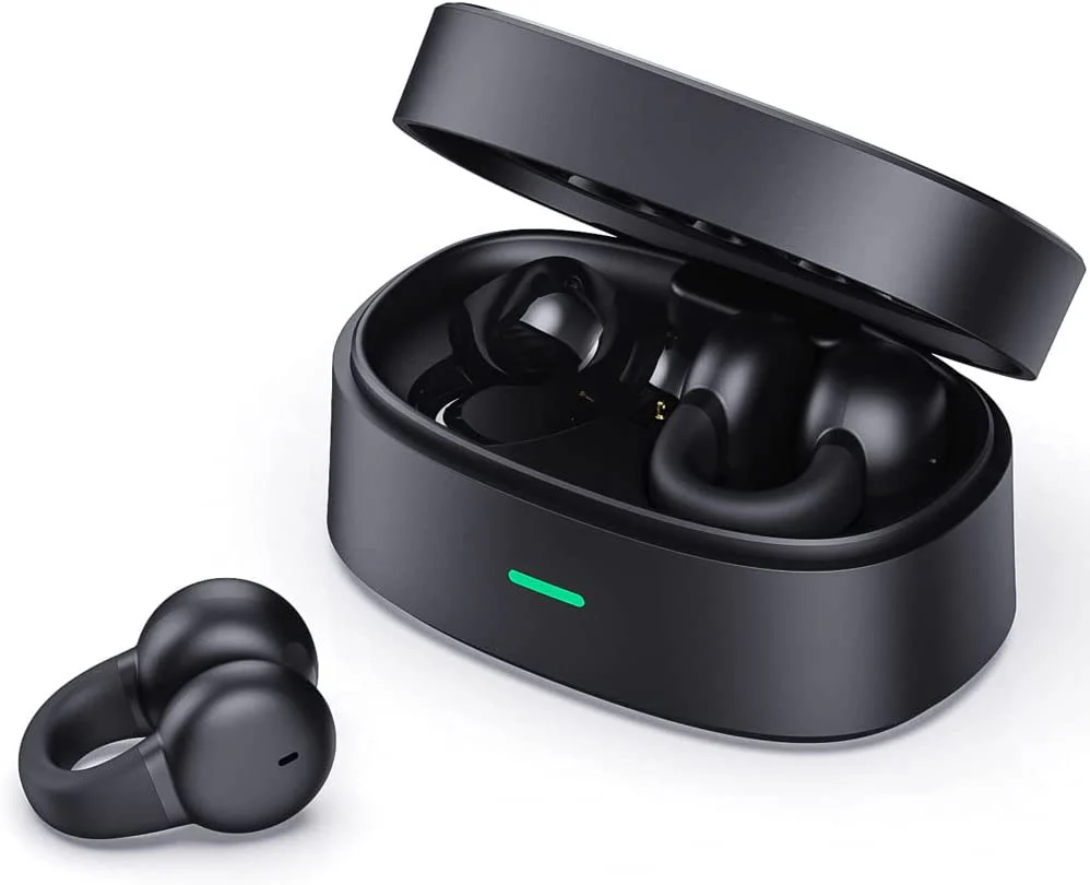 Wireless Ear-Clip TWS Earphones Bluetooth Earbuds Bone Conduction Headphones True Stereo Charging Case Hands-free Mic - ZDZ30