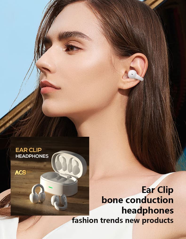 Wireless Ear-Clip TWS Earphones Bluetooth Earbuds True Stereo Charging Case Hands-free Mic Headset - ZDZ33 - Image 6