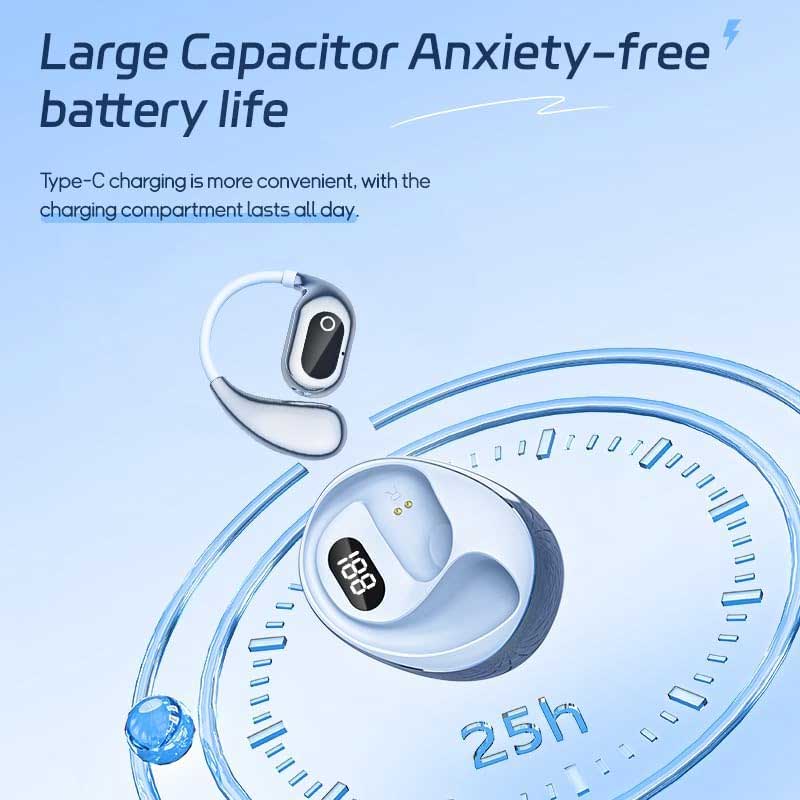 Wireless Ear-hook OWS Earphones Bluetooth Earbuds Over the Ear Headphones True Stereo Charging Case Hands-free Mic - ZDG30 - Image 4