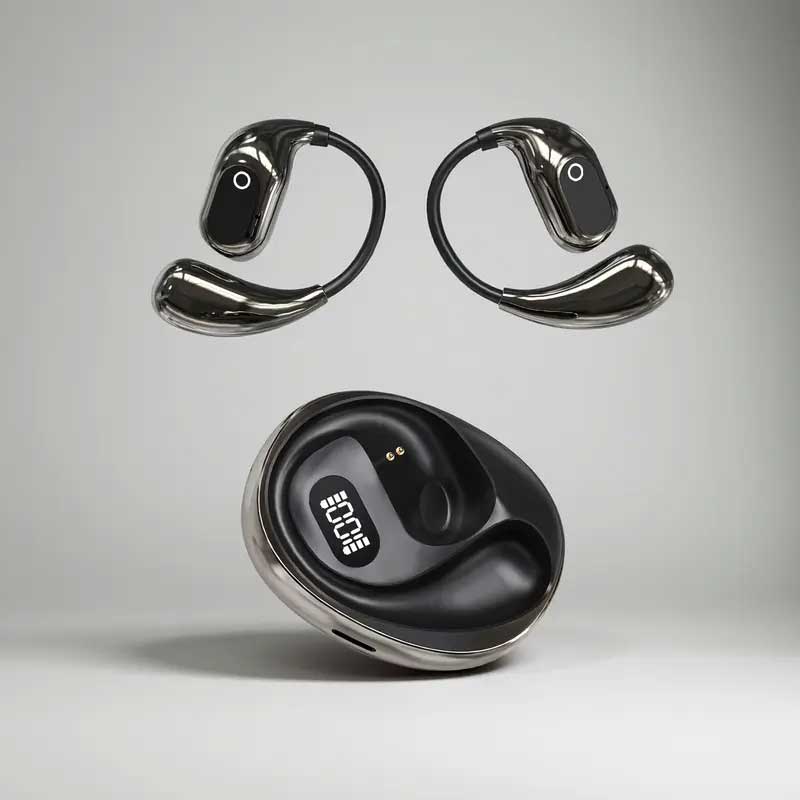 Wireless Ear-hook OWS Earphones Bluetooth Earbuds Over the Ear Headphones True Stereo Charging Case Hands-free Mic - ZDG30 - Image 7