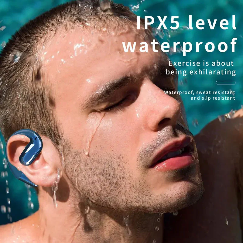 Wireless Ear-hook OWS Earphones Bluetooth Earbuds Over the Ear Headphones True Stereo Charging Case Hands-free Mic - ZDG58 - Image 5