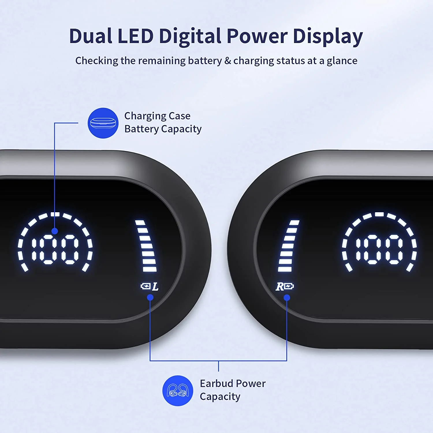 Wireless Ear-hook TWS Earphones Bluetooth Earbuds Over the Ear Headphones True Stereo Charging Case Hands-free Mic - ZDM57 - Image 4