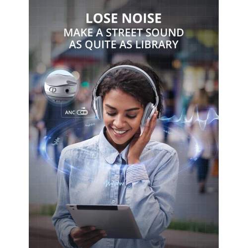 Wireless Bluetooth Headphones Foldable Headset Active Noise Cancelling Hands-free - ZDA74 - Image 4