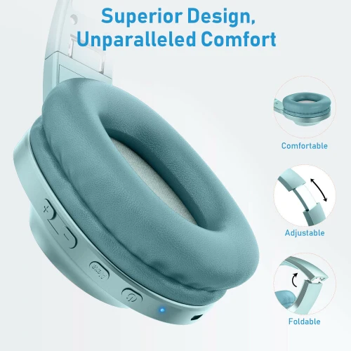 Wireless Headphones Foldable Headset w Mic Hands-free Earphones - ZDCM2 - Image 5