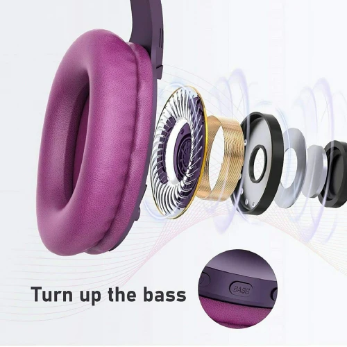 Wireless Headphones Foldable Headset w Mic Hands-free Earphones - ZDCM3 - Image 3