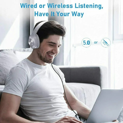 Wireless Headphones Foldable Headset w Mic Hands-free Earphones - ZDCM4 - Image 5